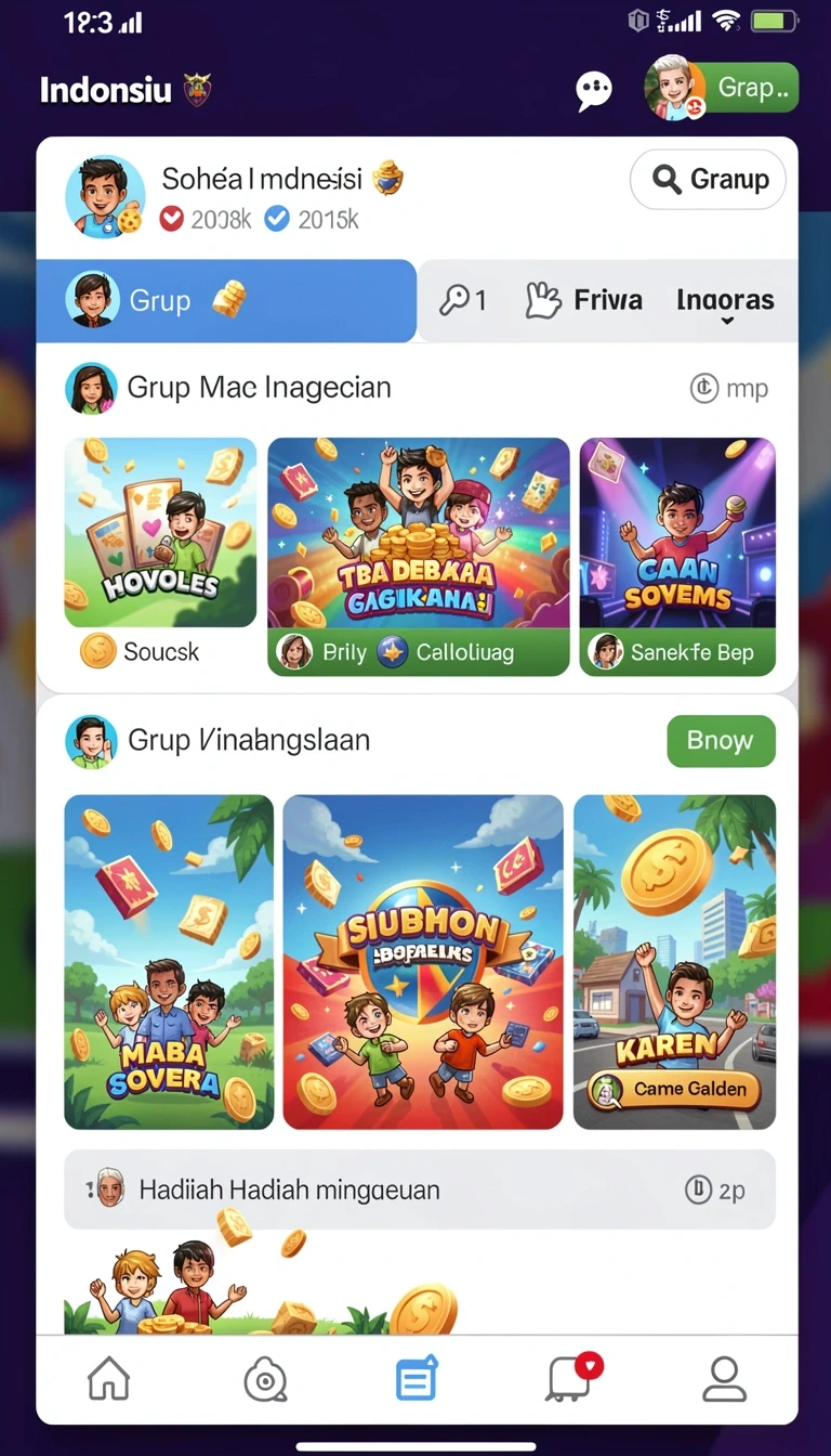 Beragam pilihan permainan menarik dalam aplikasi Download tunas4d APK untuk Android.